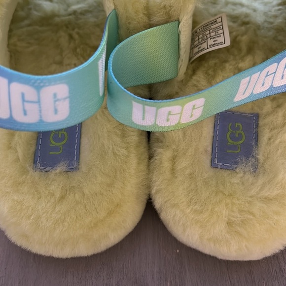 UGG Australia Fluffy Yellow Slipper - Picture 8 of 8